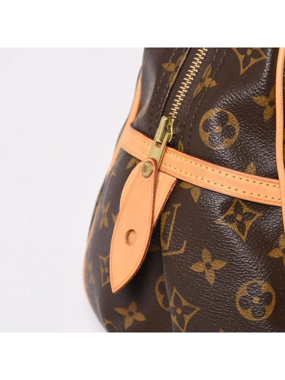 Louis Vuitton Montorgueil GM Shoulder Bag Brown Monogram Canvas Gold